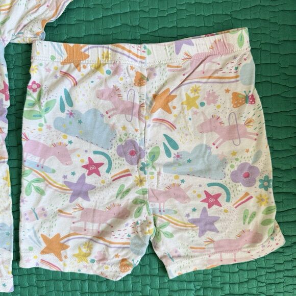MAGNETIC ME Modal Magnetic Toddler Pajama Set Unicorns Rainbow Sunshine Girls 2T - Picture 13 of 13